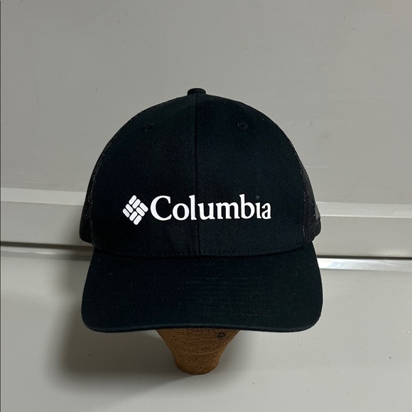 Columbia Other - Columbia Mesh Raised 3D Logo Truckers SnapBack Mountain Hat Black White OSFM